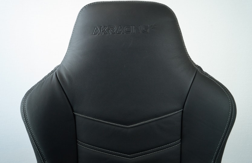 Akracing headrest genuine leather covering