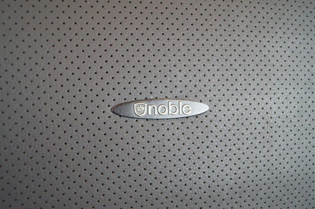 Logo on perforated PU