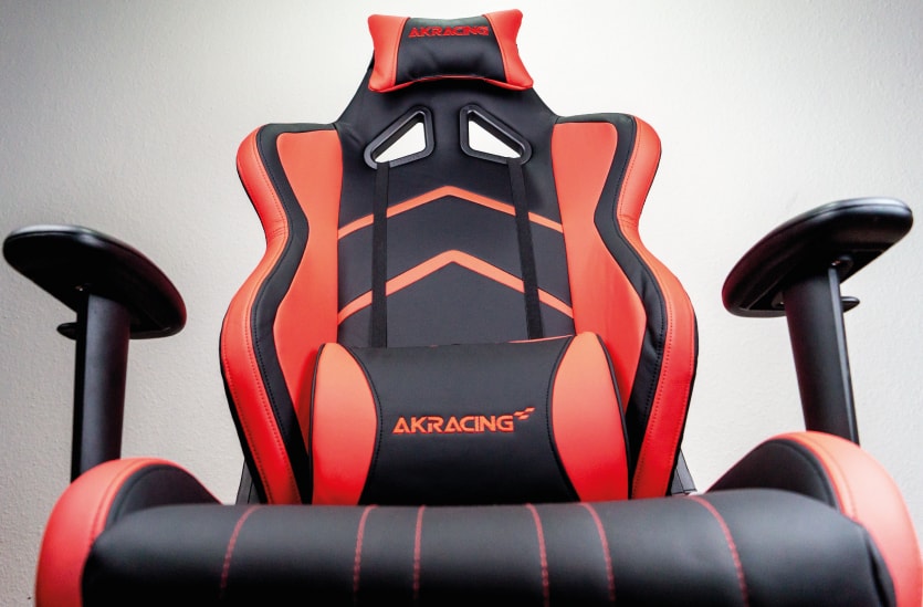 Player Series frontal view of the seating surface and backrest