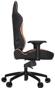 The reviewed PL6000 in black and orange colours from the side